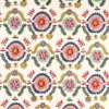 multicolour traditional embroideried fabric from Sanderson