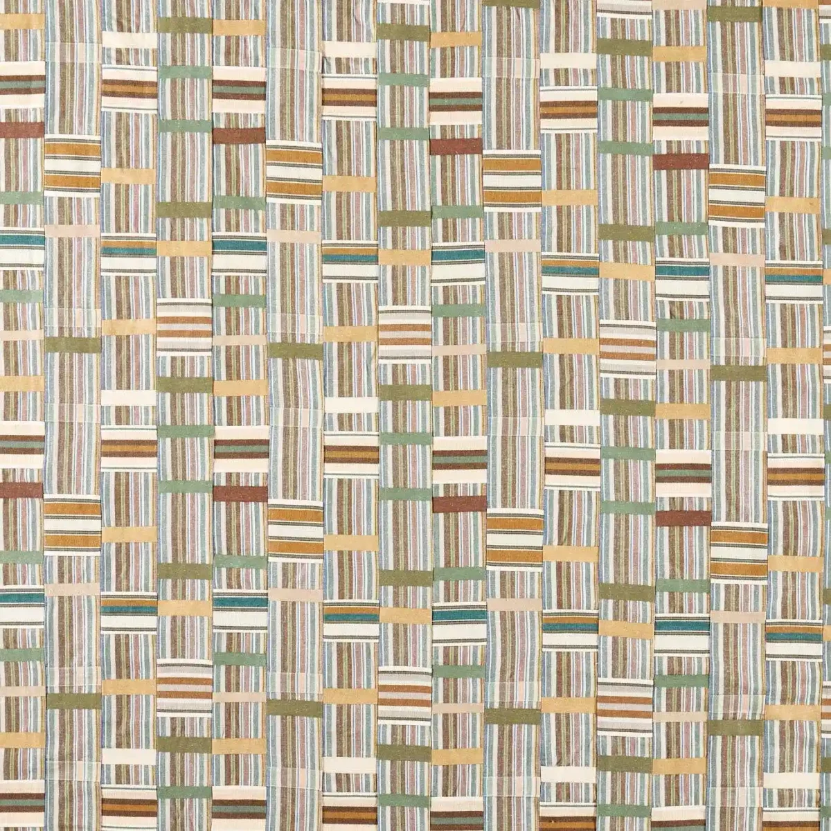 Ewe Cloth Fabric - Lichen / Fern by green traditional jacquard fabric from Sanderson