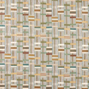green traditional jacquard fabric from Sanderson