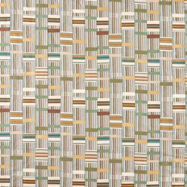 Ewe Cloth Fabric - Lichen / Fern by green traditional jacquard fabric from Sanderson