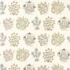 green botanical embroideried fabric from Sanderson
