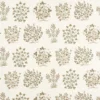 green botanical embroideried fabric from Sanderson