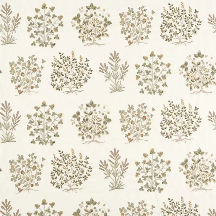 Thyme Walk Fabric - Lichen / Gooseberry swatch