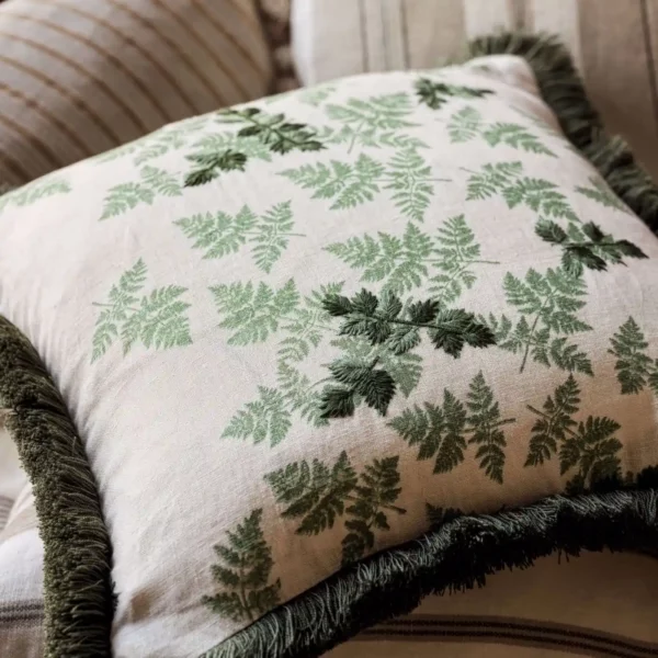 Alice's Fern Fabric - Silver / Green by Alice's Fern Fabric - Silver / Green from