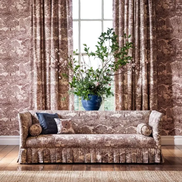Highgrove Toile Fabric - Oak by Highgrove Toile Fabric - Oak from