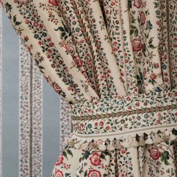 Rose Pergola Fabric - Parchment by Rose Pergola Fabric - Parchment from