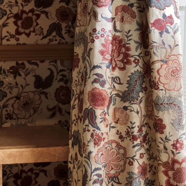 Salisbury Jacobean Fabric - Madder Rose by Salisbury Jacobean Fabric - Madder Rose from