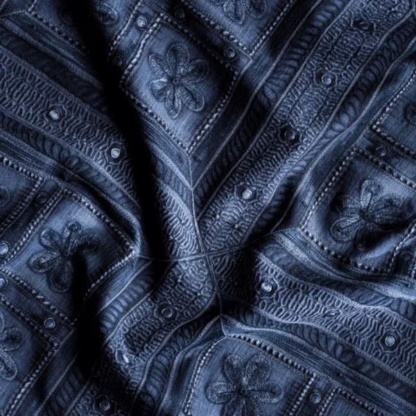 Shand Gate Fabric - Jodhpur Blue by Shand Gate Fabric - Jodhpur Blue from