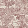red botanical wallpaper from sanderson