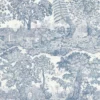 blue botanical wallpaper from sanderson