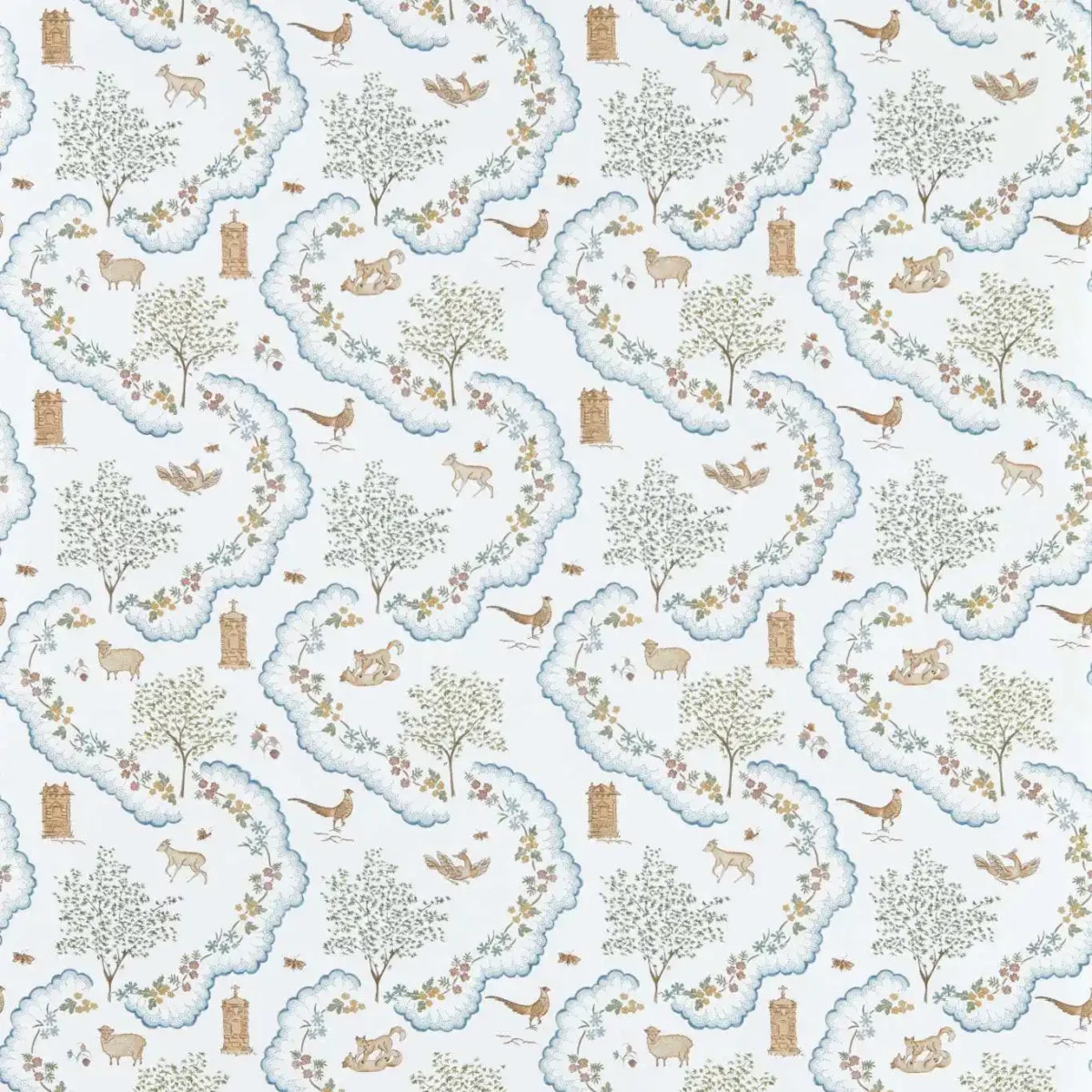 Wildflower Meadow Wallpaper - Going Green by blue animal wallpaper from sanderson