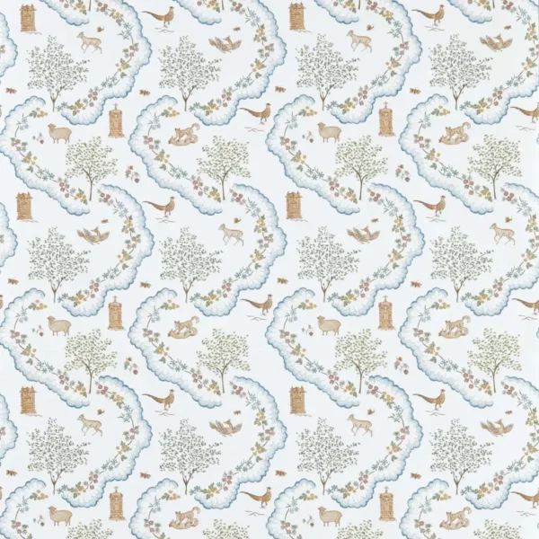 Wildflower Meadow Wallpaper - Going Green by blue animal wallpaper from sanderson