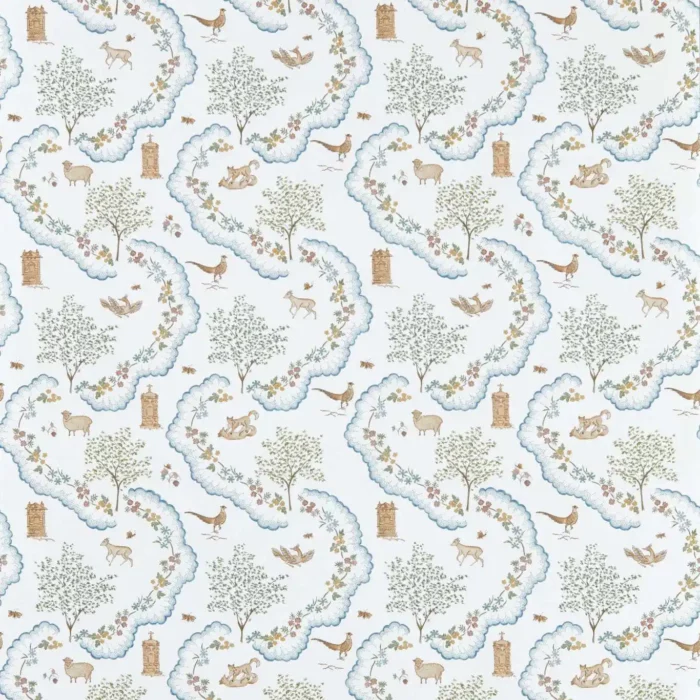 Wildflower Meadow Wallpaper - Going Green fabric swatch DHIP217481