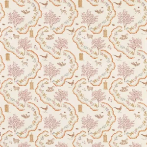 red animal wallpaper from sanderson