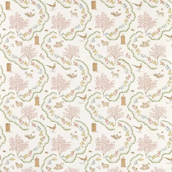 Wildflower Meadow Wallpaper - Pearl by pink animal wallpaper from sanderson
