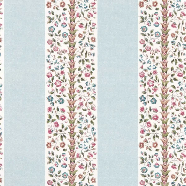blue botanical wallpaper from sanderson
