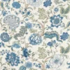 blue botanical wallpaper from sanderson