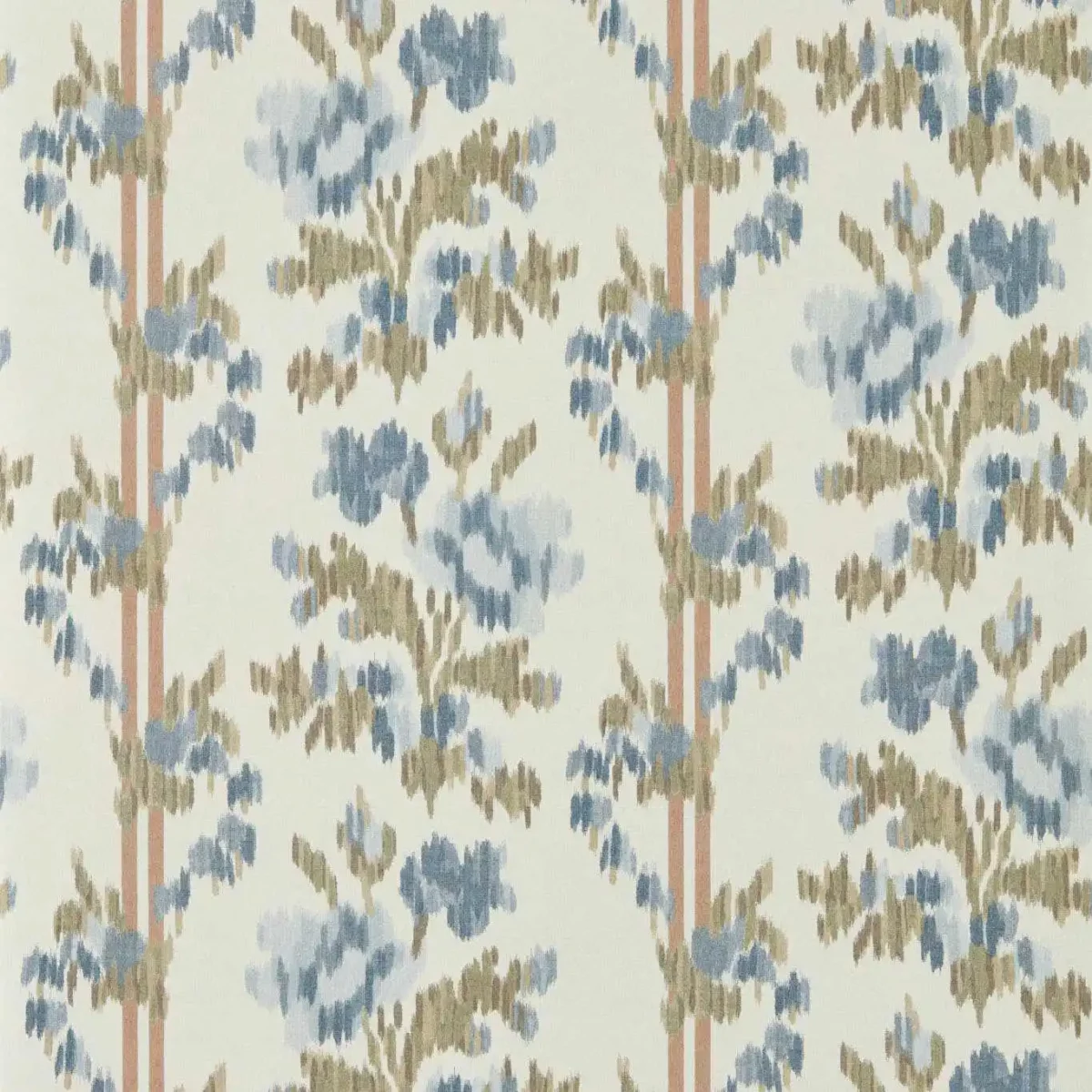 blue botanical wallpaper from sanderson