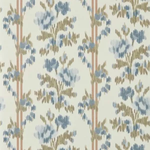 blue botanical wallpaper from sanderson