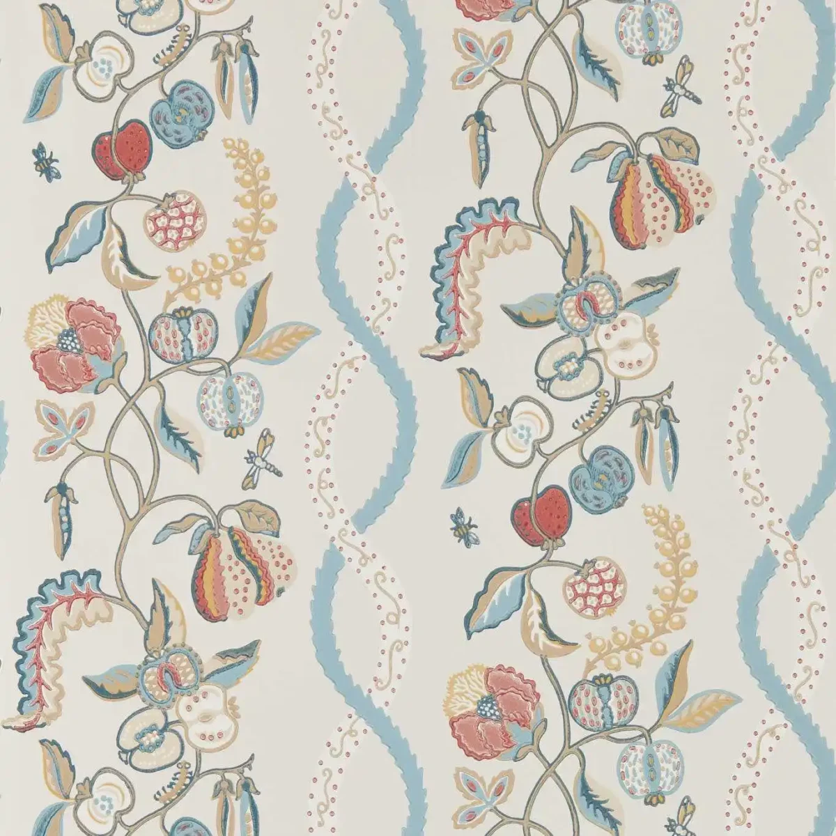 multicolour botanical wallpaper from sanderson