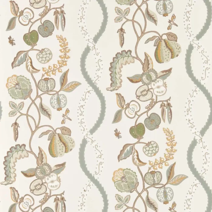 Kitchen Garden Wallpaper - Gloucestershire Pear fabric swatch DHIP217500