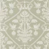 green traditional wallpaper from sanderson