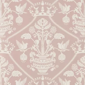 pink traditional wallpaper from sanderson