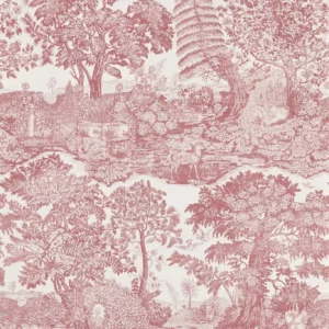 pink botanical wallpaper from sanderson