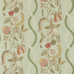 green botanical wallpaper from sanderson