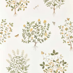 green animal wallpaper from sanderson