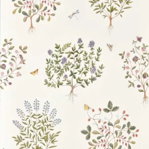 green animal wallpaper from sanderson