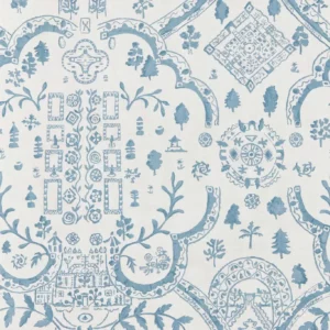 blue traditional wallpaper from sanderson