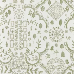 green traditional wallpaper from sanderson