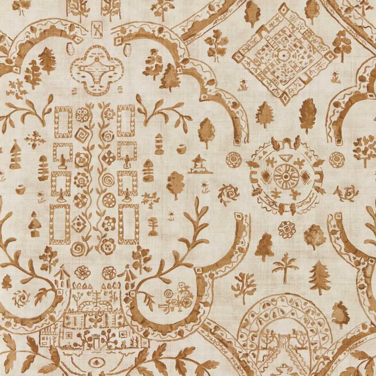 brown traditional wallpaper from sanderson