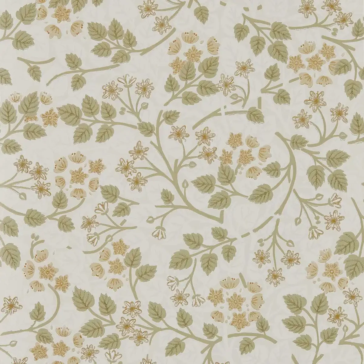 green botanical wallpaper from sanderson
