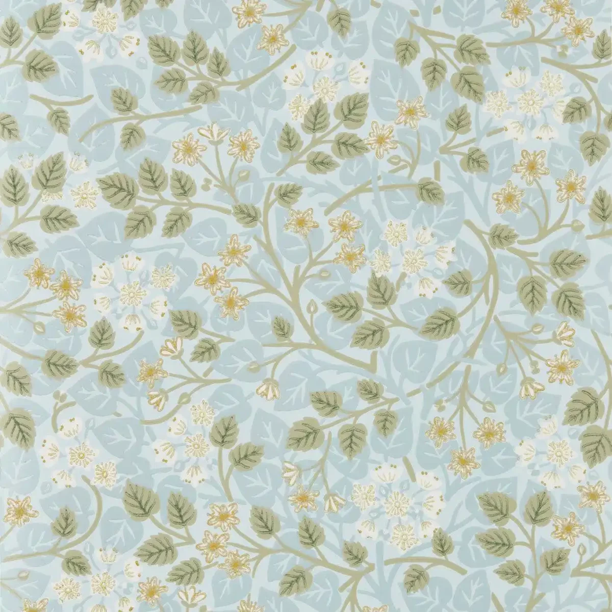 Silver Lime Wallpaper - Mineral / Gooseberry by blue botanical wallpaper from sanderson