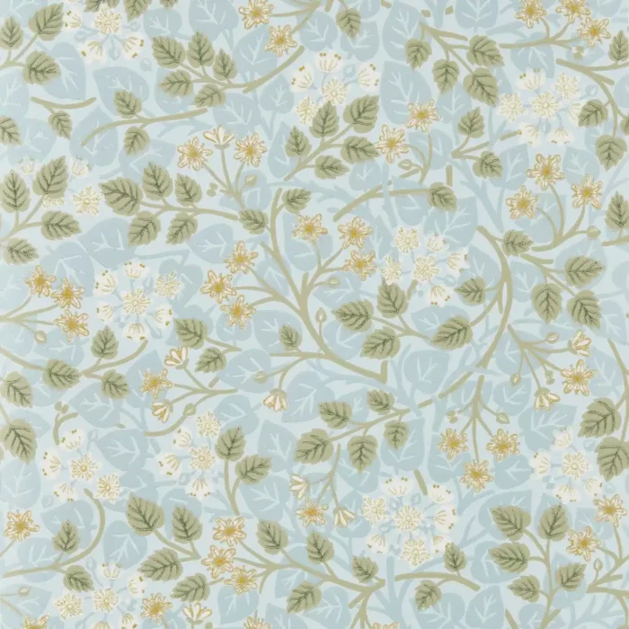 Silver Lime Wallpaper - Mineral / Gooseberry fabric swatch DHIP217517