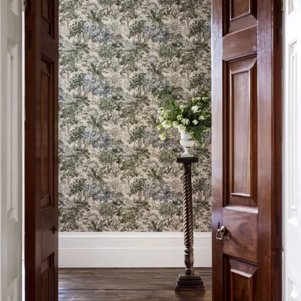 The Stumpery Wallpaper - Lichen by The Stumpery Wallpaper - Lichen from