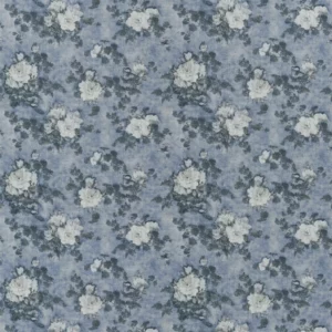 blue botanical cotton fabric from Ralph Lauren