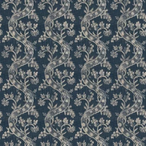 blue botanical printed fabric from Ralph Lauren