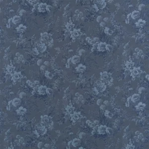 blue botanical jacquard fabric from Ralph Lauren