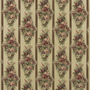 brown botanical linen fabric from Ralph Lauren