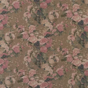 brown botanical linen fabric from Ralph Lauren