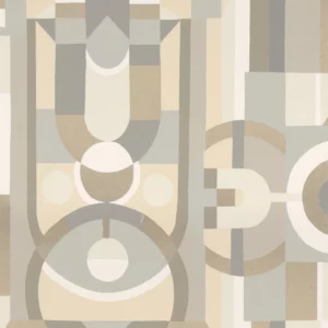 neutral geometric wallpaper from casamance