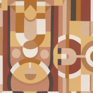 multicolour geometric wallpaper from casamance
