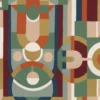 multicolour geometric wallpaper from casamance
