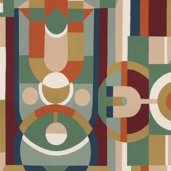 Vitrail Wallpaper - Multico by multicolour geometric wallpaper from casamance