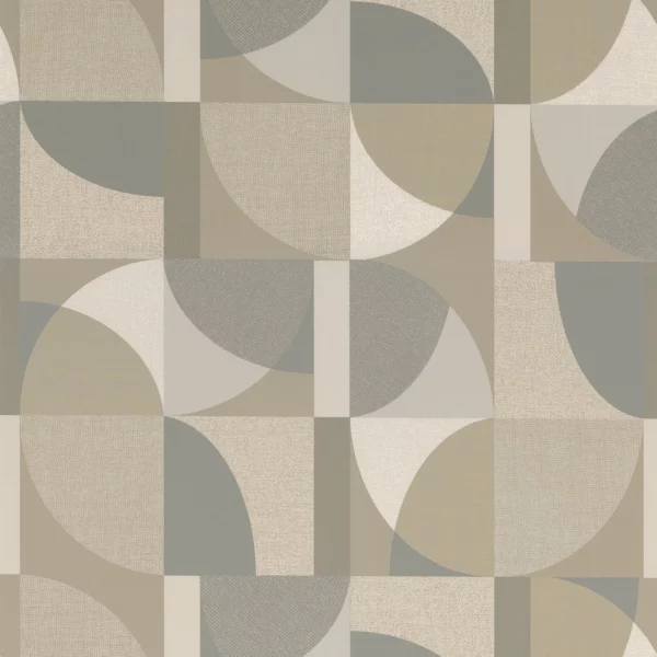 neutral geometric wallpaper from casamance