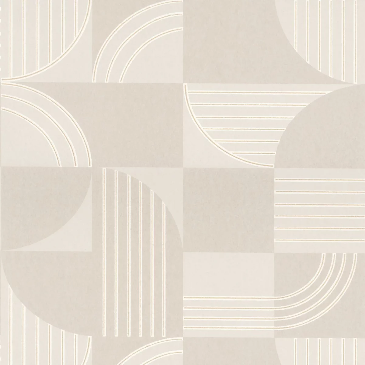 Annees 30 Wallpaper - Sable by neutral geometric wallpaper from casamance