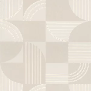 neutral geometric wallpaper from casamance